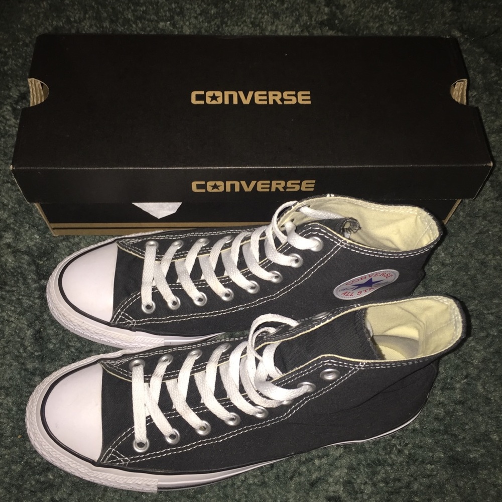 Converse black top hi size 8.5 men’s